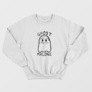 Ghost Malone Halloween Rap Parody Funny Spooky Graphic Unisex Sweatshirt